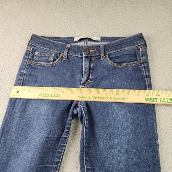 Abercrombie & Fitch Jeans Women's 4S Blue Low Rise Skinny Stretch Denim Pants - Picture 4 of 11